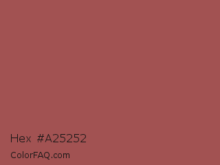 Hex #a25252 Color Image