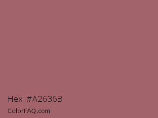 Hex #a2636b Color Image