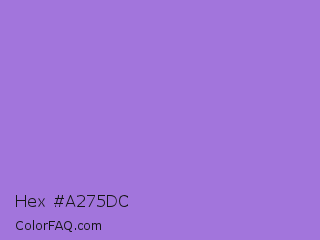 Hex #a275dc Color Image