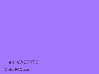 Hex #a277fe Color Image