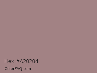 Hex #a28284 Color Image