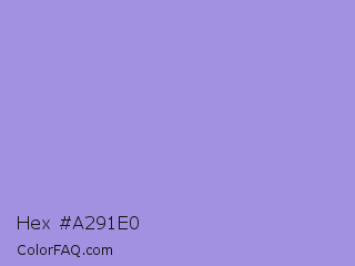 Hex #a291e0 Color Image