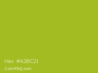 Hex #a2bc21 Color Image