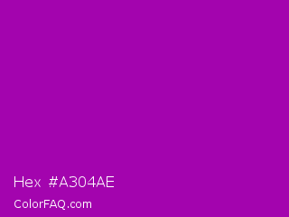 Hex #a304ae Color Image