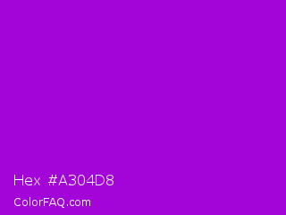 Hex #a304d8 Color Image
