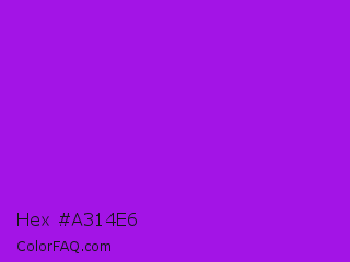 Hex #a314e6 Color Image