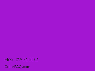 Hex #a316d2 Color Image