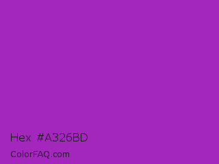Hex #a326bd Color Image