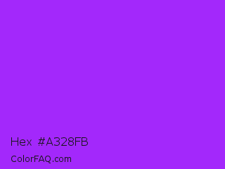 Hex #a328fb Color Image