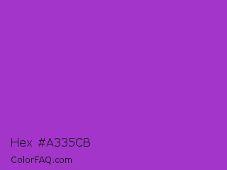 Hex #a335cb Color Image