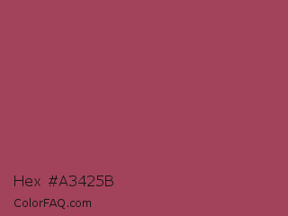 Hex #a3425b Color Image