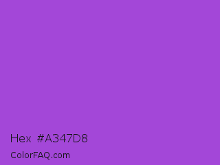Hex #a347d8 Color Image