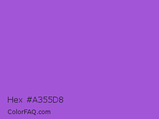 Hex #a355d8 Color Image