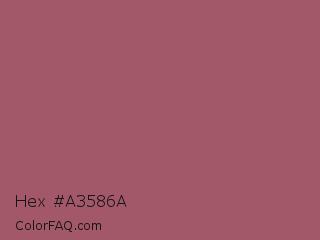 Hex #a3586a Color Image