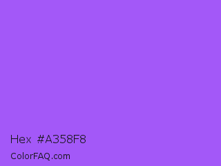 Hex #a358f8 Color Image