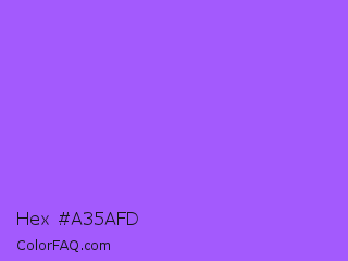 Hex #a35afd Color Image