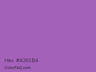 Hex #a361ba Color Image