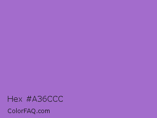 Hex #a36ccc Color Image