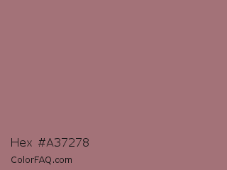 Hex #a37278 Color Image