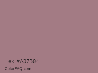 Hex #a37b84 Color Image