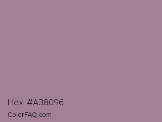 Hex #a38096 Color Image