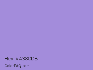Hex #a38cdb Color Image