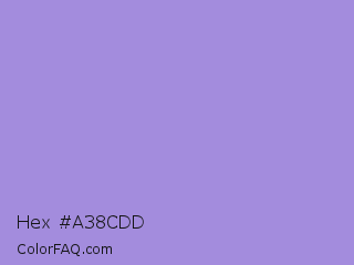 Hex #a38cdd Color Image