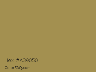 Hex #a39050 Color Image