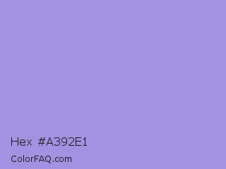 Hex #a392e1 Color Image