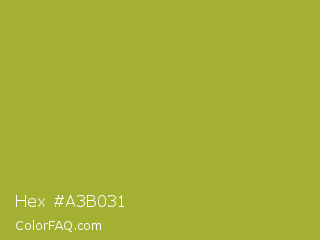 Hex #a3b031 Color Image
