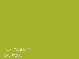 Hex #a3b32b Color Image