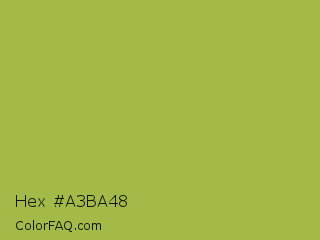 Hex #a3ba48 Color Image