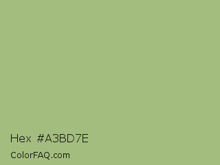 Hex #a3bd7e Color Image