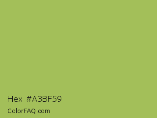 Hex #a3bf59 Color Image