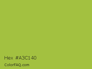 Hex #a3c140 Color Image