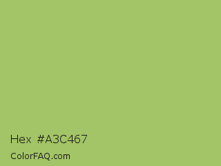 Hex #a3c467 Color Image