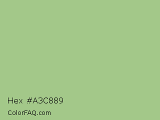 Hex #a3c889 Color Image