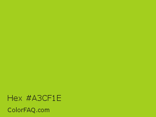 Hex #a3cf1e Color Image