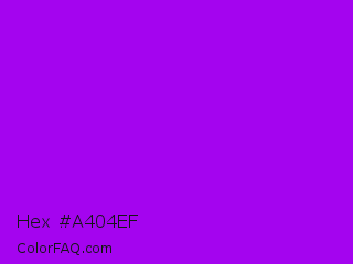 Hex #a404ef Color Image