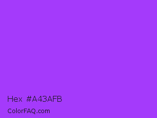 Hex #a43afb Color Image