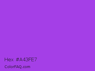 Hex #a43fe7 Color Image