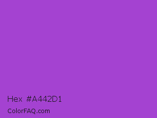 Hex #a442d1 Color Image