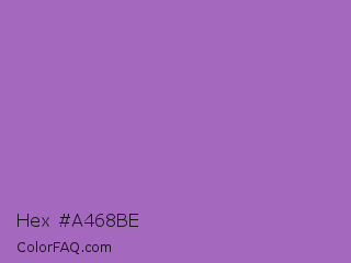 Hex #a468be Color Image