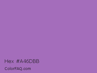 Hex #a46dbb Color Image