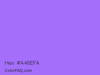 Hex #a46efa Color Image