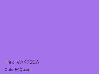 Hex #a472ea Color Image