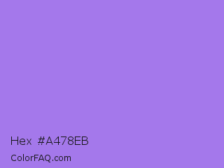 Hex #a478eb Color Image
