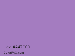 Hex #a47cc0 Color Image