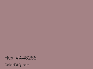 Hex #a48285 Color Image