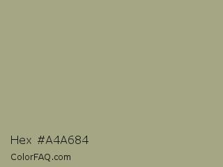 Hex #a4a684 Color Image